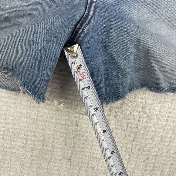 Calvin Klein Summer Jean Shorts Womens Size 25 Light Blue Distressed Cut Off - Picture 10 of 14